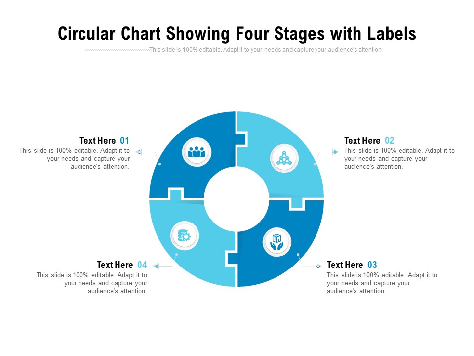 Circular Chart Showing Four Stages With Labels Ppt PowerPoint Presentation Gallery Format Ideas PDF