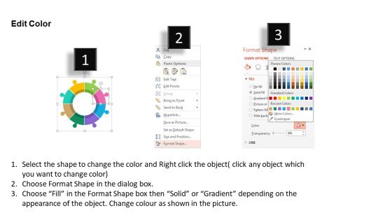 Circular Diagram For Target Planning Powerpoint Template