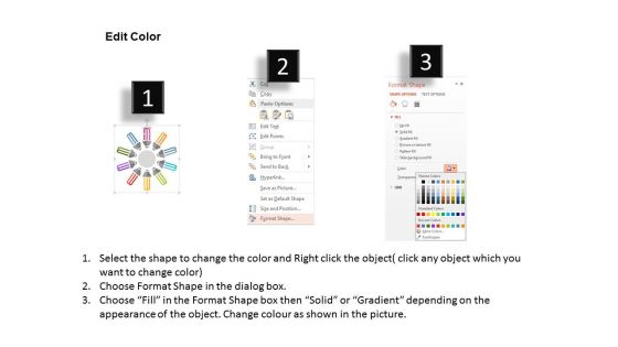 Circular Diagram Of Cfl Bulbs Powerpoint Templates