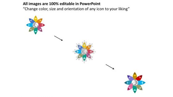 Circular Infographic Global Strategic Planning Powerpoint Template