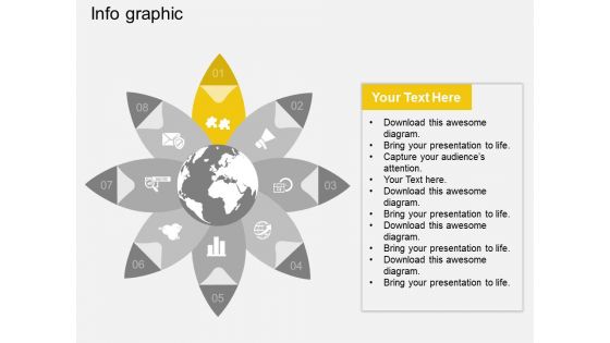 Circular Infographic Global Strategic Planning Powerpoint Template