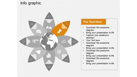 Circular Infographic Global Strategic Planning Powerpoint Template