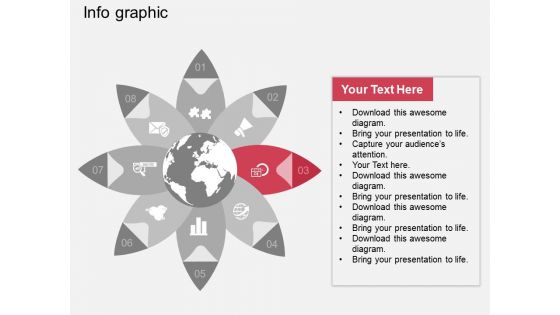 Circular Infographic Global Strategic Planning Powerpoint Template