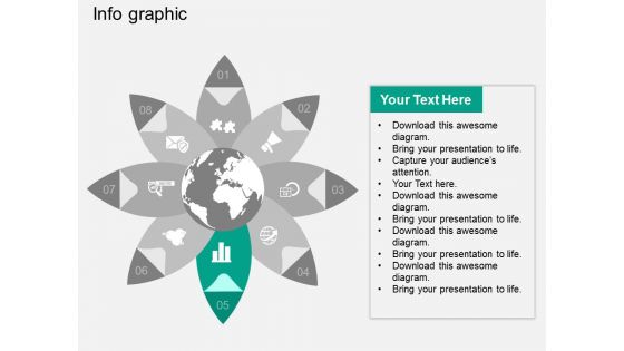 Circular Infographic Global Strategic Planning Powerpoint Template