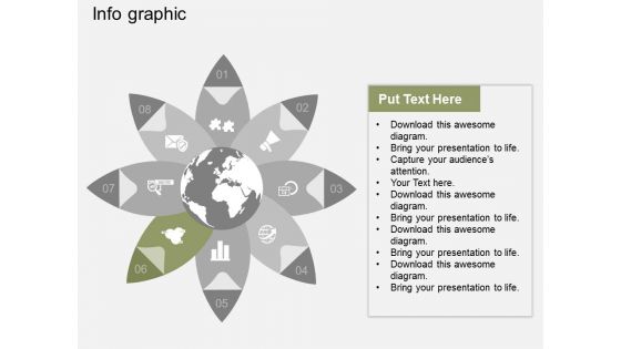 Circular Infographic Global Strategic Planning Powerpoint Template