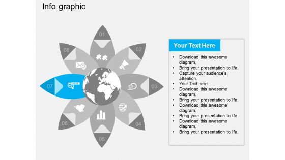 Circular Infographic Global Strategic Planning Powerpoint Template