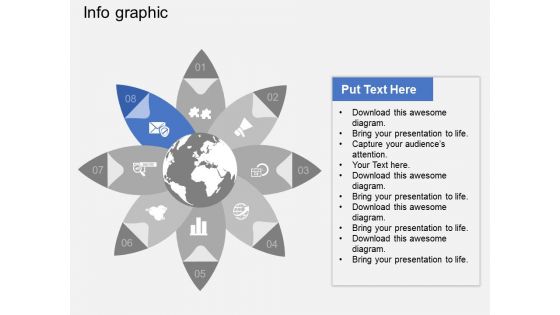 Circular Infographic Global Strategic Planning Powerpoint Template