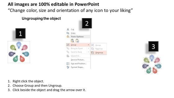 Circular Infographic Of Seven Option Powerpoint Template