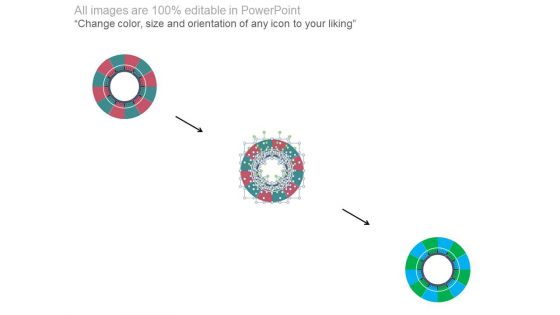 Circular Steps For Market Entry Strategy Powerpoint Slides