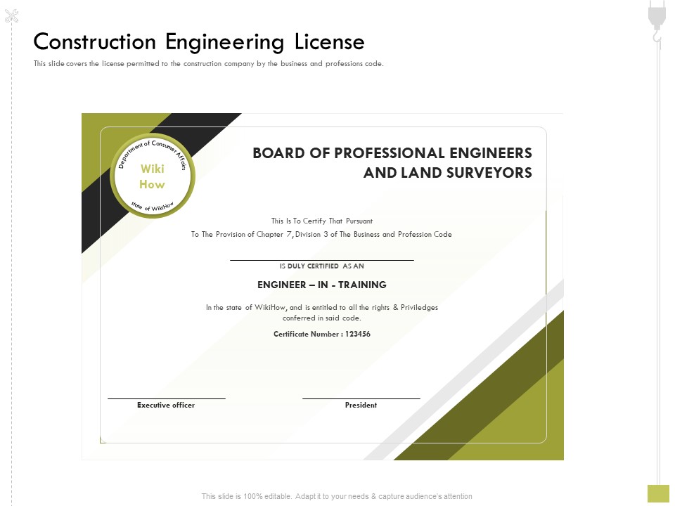 Civil Contractors Construction Engineering License Ppt Ideas Model PDF