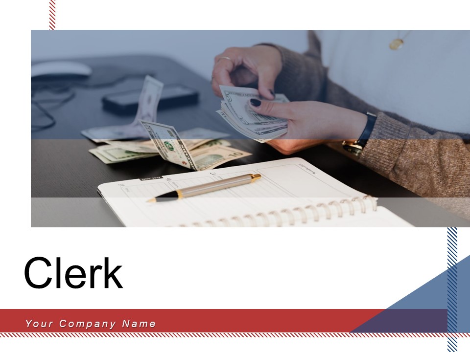 Clerk Sales Report Payment Counter Ppt PowerPoint Presentation Complete Deck