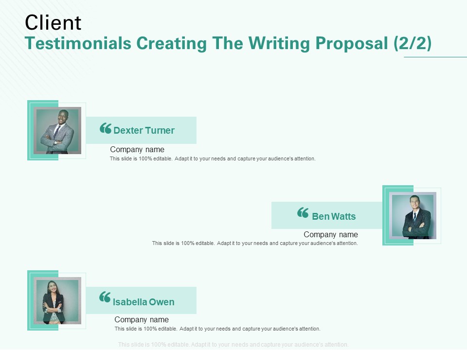 Client Testimonials Creating The Writing Proposal Teamwork Ppt Infographics Rules PDF