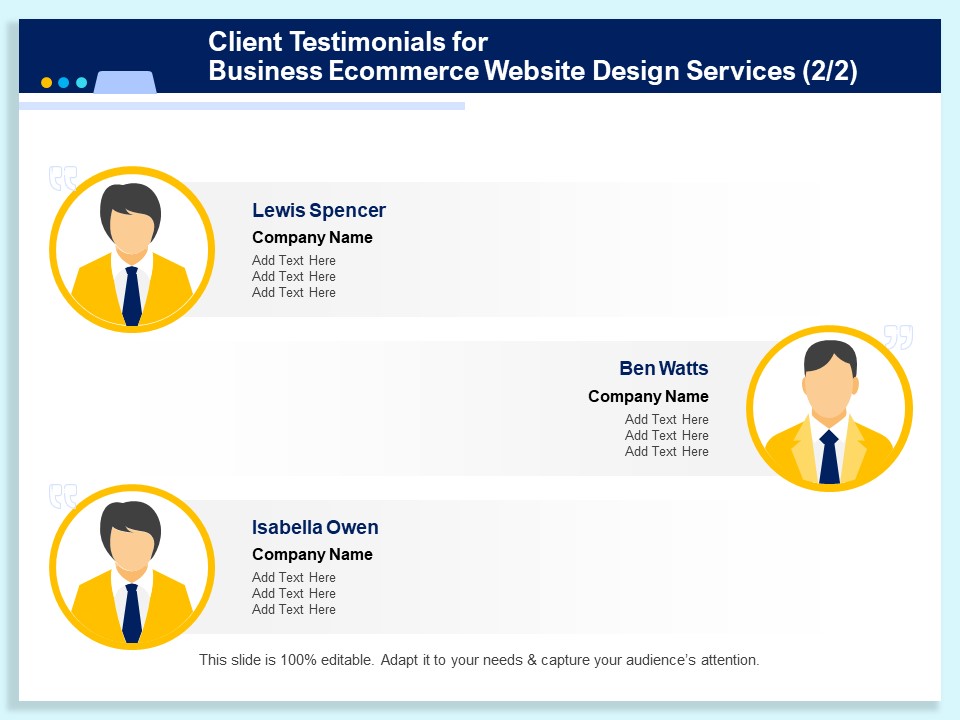 Client Testimonials For Business Ecommerce Website Design Services Planning Ppt PowerPoint Presentation Ideas Pictures PDF