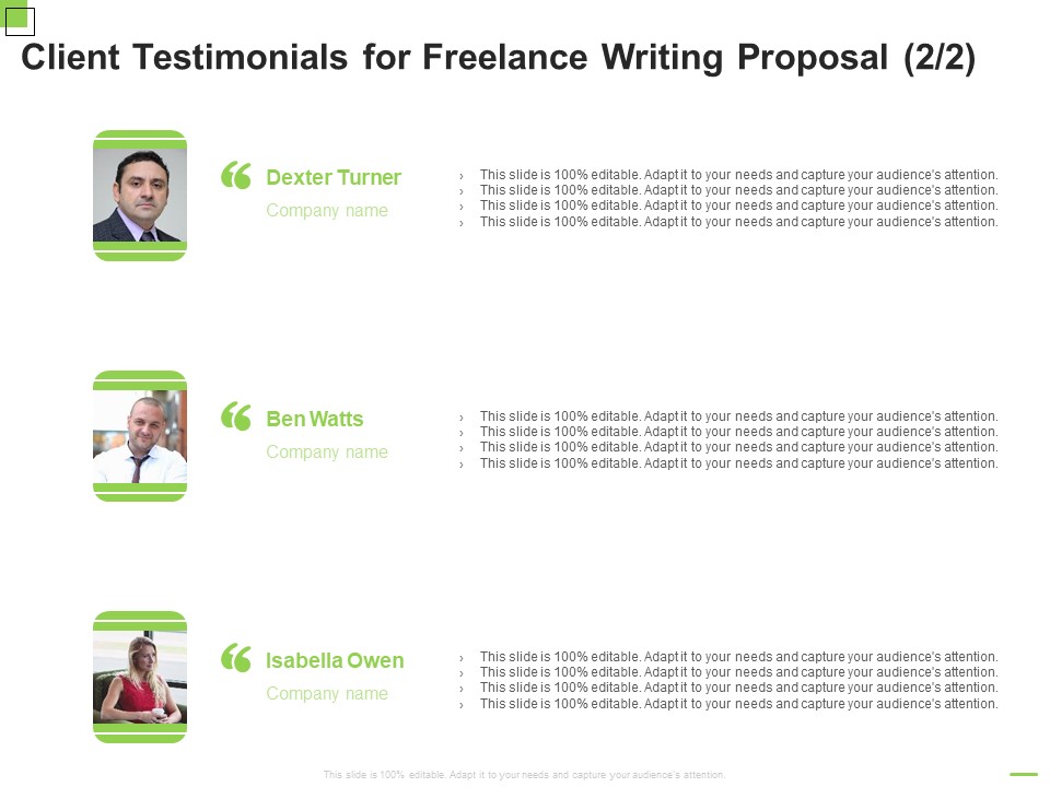 Client Testimonials For Freelance Writing Proposal Teamwork Ppt Portfolio Microsoft PDF