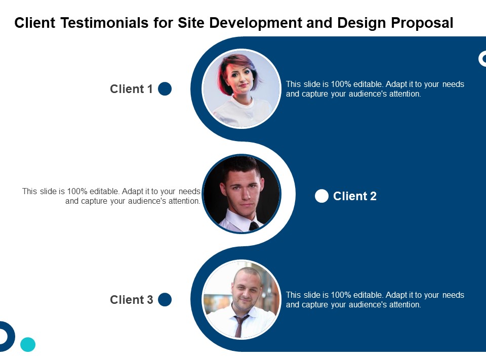 Client Testimonials For Site Development And Design Proposal Ppt Outline Design Templates PDF