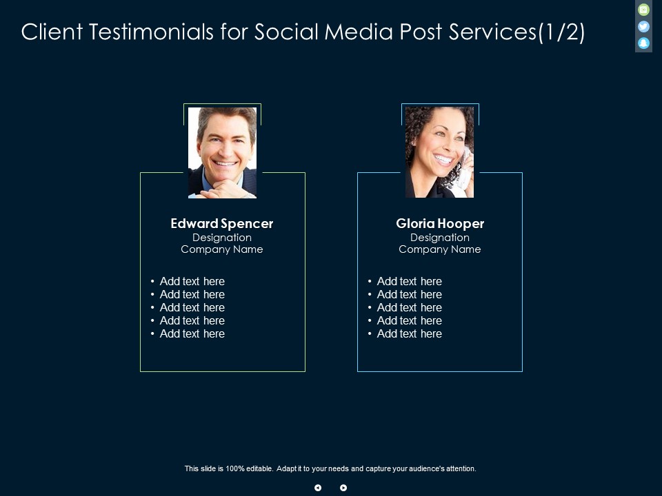 Client Testimonials For Social Media Post Proposal Ppt PowerPoint Presentation Inspiration Example Topics