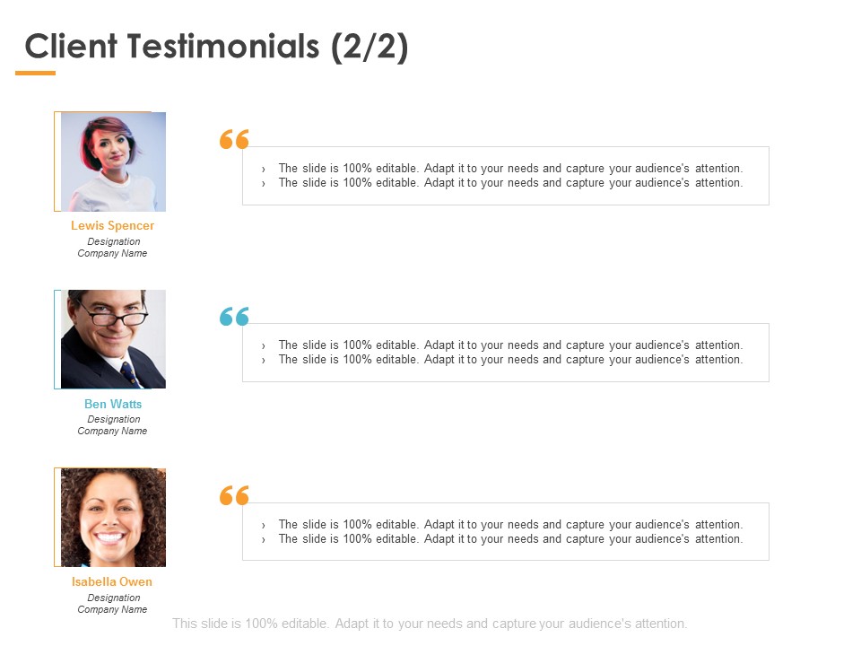 Client Testimonials Planning Ppt PowerPoint Presentation Outline Themes
