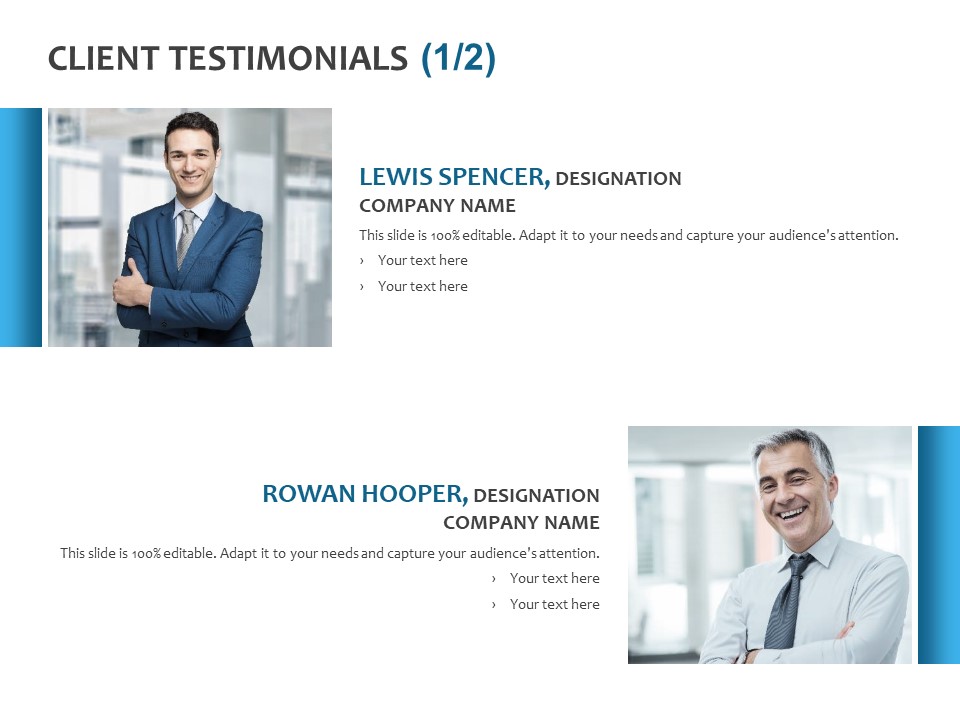 Client Testimonials Planning Ppt PowerPoint Presentation Styles Grid