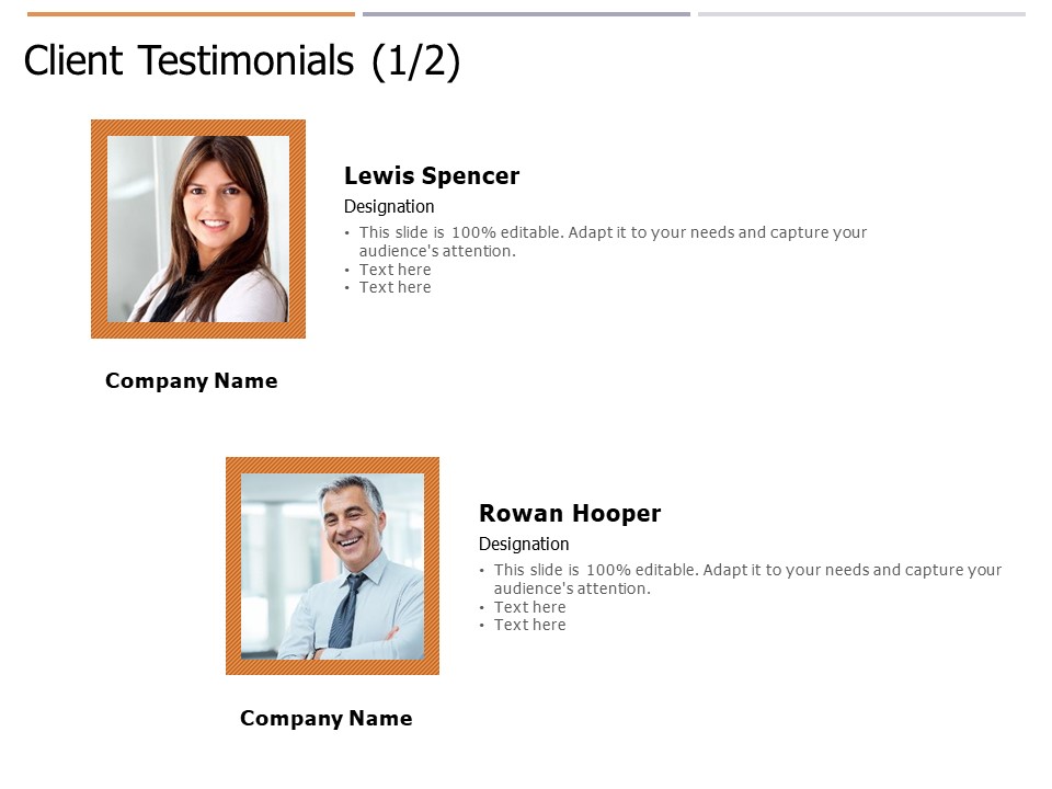 Client Testimonials Ppt PowerPoint Presentation Pictures Gallery