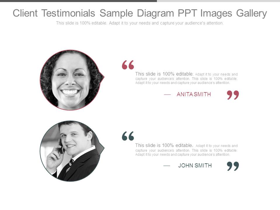 Client Testimonials Sample Diagram Ppt Images Gallery