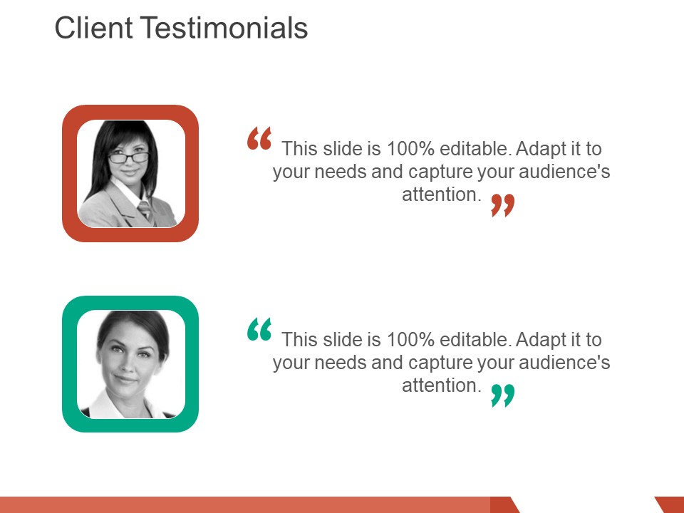 client testimonials template 1 ppt powerpoint presentation layouts influencers