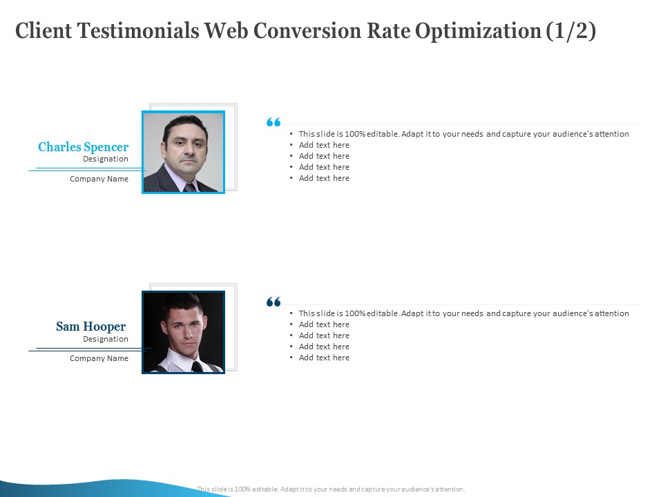 Client Testimonials Web Conversion Rate Optimization Ppt PowerPoint Presentation Ideas Layout PDF