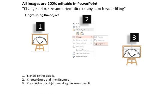 Clock Diagram With Time To Plan Text PowerPoint Template