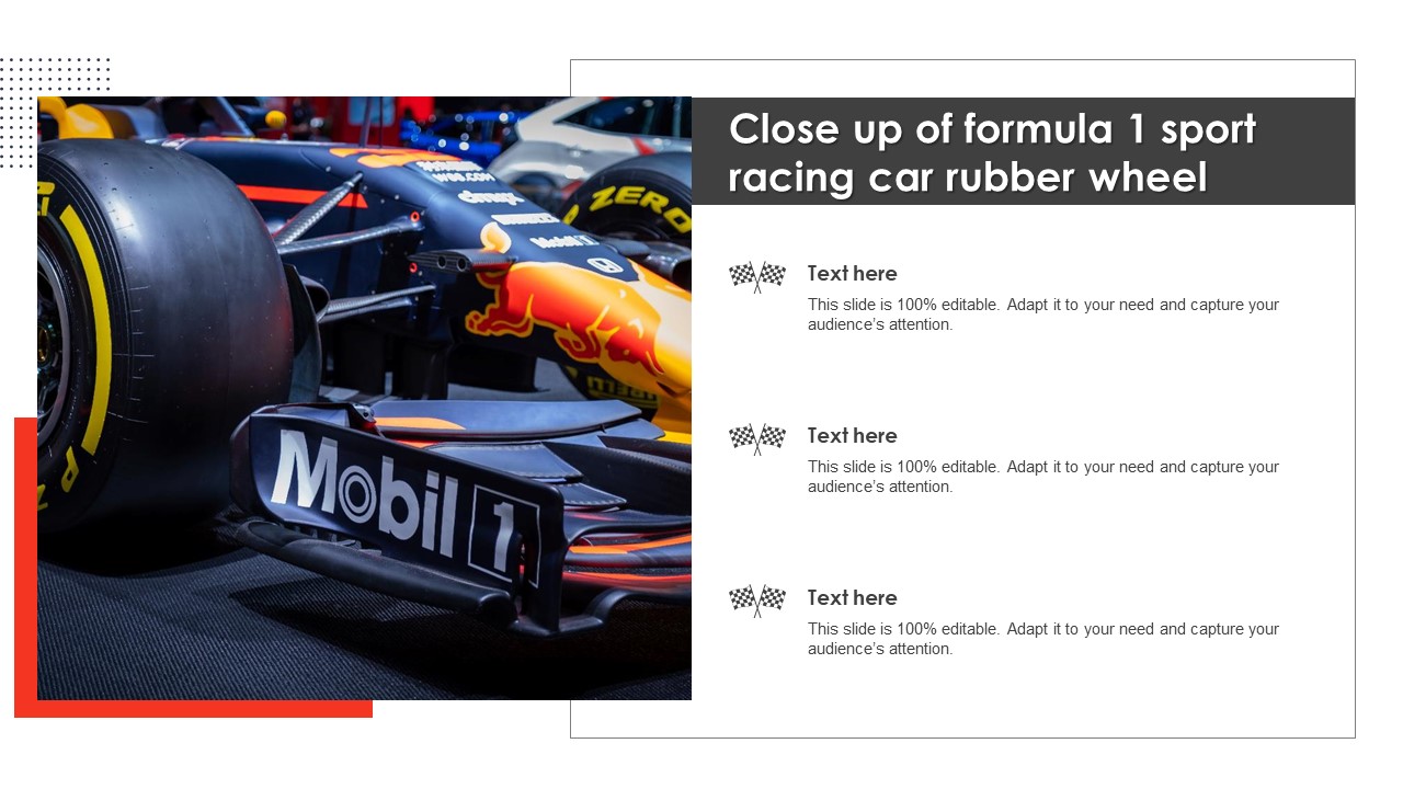 Close Up Of Formula 1 Sport Racing Car Rubber Wheel Topics PDF