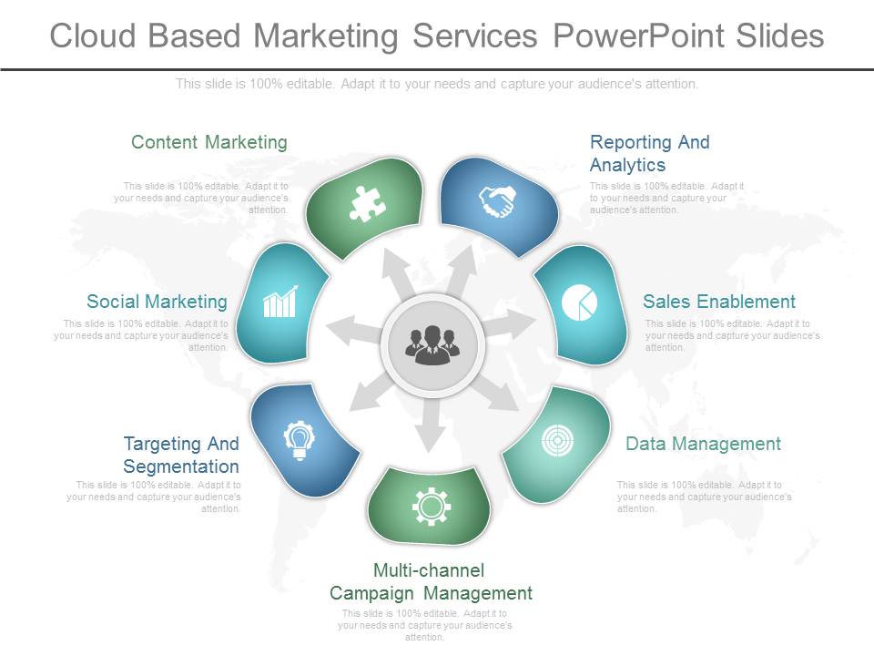 Cloud Based Marketing Services Powerpoint Slides