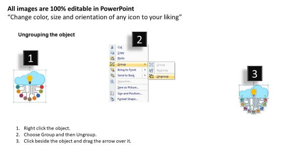 Cloud Computing Project Analysis Diagram Powerpoint Template