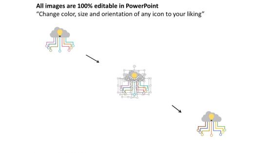Cloud Connectivity For Idea Sharing Powerpoint Template