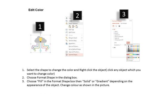 Cloud Connectivity For Idea Sharing Powerpoint Template