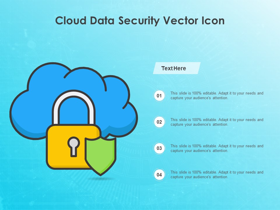 Cloud Data Security Vector Icon Ppt PowerPoint Presentation Diagram Templates PDF