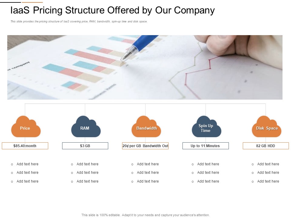 Cloud Services Best Practices Marketing Plan Agenda Iaas Pricing Structure Offered By Our Company Designs PDF
