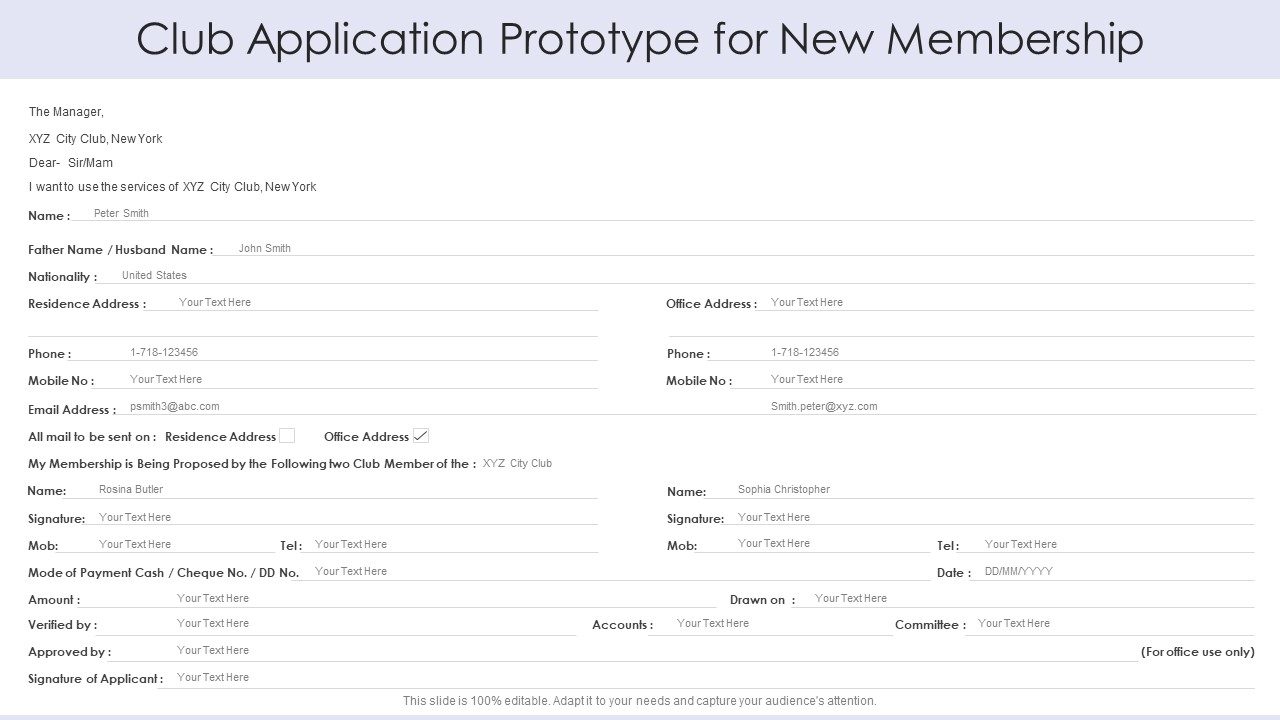 Club Application Prototype For New Membership Guidelines PDF