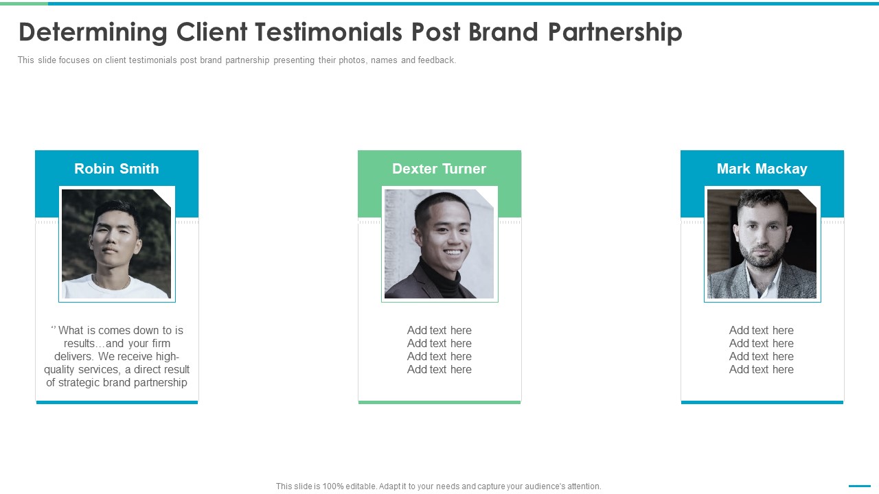 Co Branding Stakeholder Fund Raising Determining Client Testimonials Post Brand Guidelines PDF