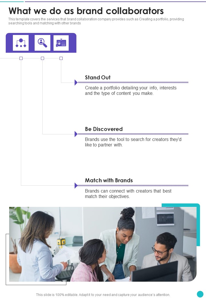 Collaboration To Partner With Celebrities What We Do As Brand One Pager Sample Example Document