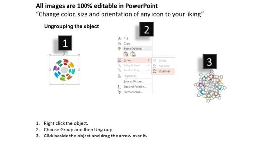 Colorful Circular Arrows Diagram Powerpoint Template