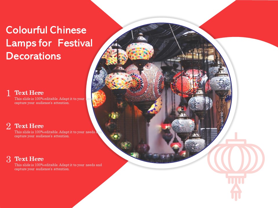 Colourful Chinese Lamps For Festival Decorations Ppt PowerPoint Presentation Summary Clipart Images PDF