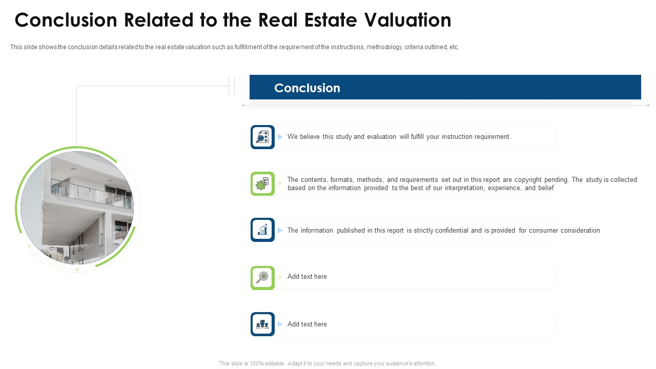 Commercial Property Evaluation Techniques Conclusion Related To The Real Estate Valuation Brochure PDF