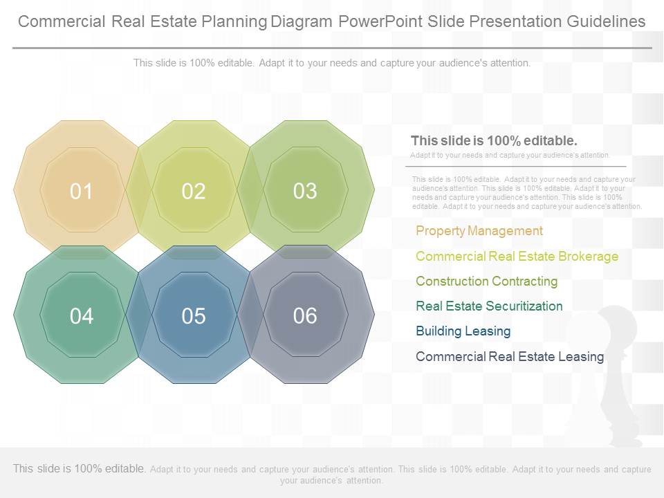 Commercial Real Estate Planning Diagram Powerpoint Slide Presentation Guidelines