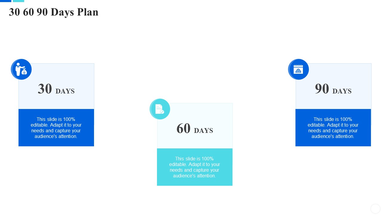 Communicate Company Value To Your Stakeholders 30 60 90 Days Plan Slides PDF