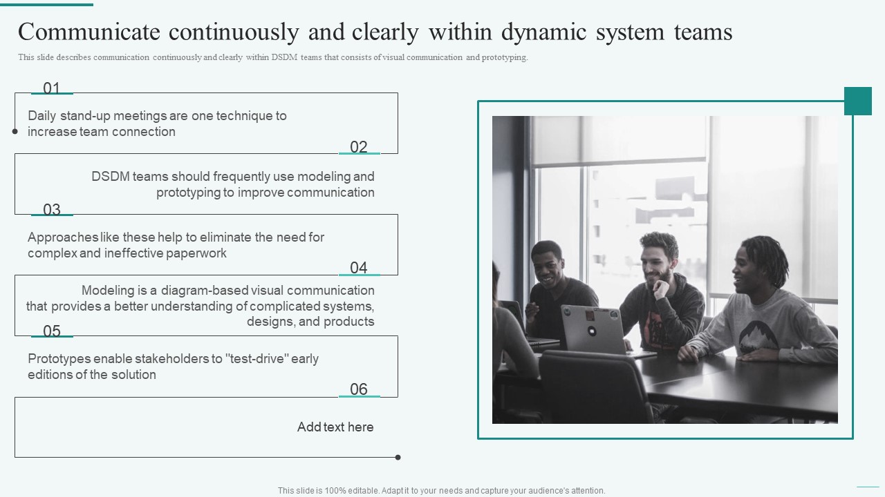 Communicate Continuously And Clearly Within Dynamic System Teams Template PDF