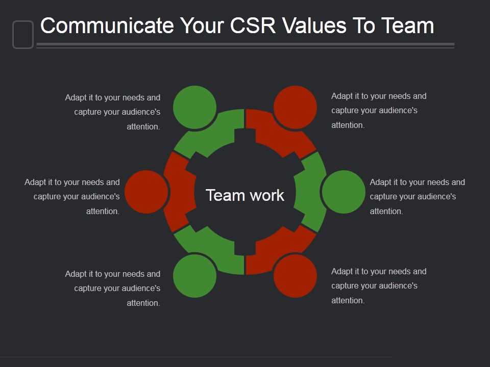 Communicate Your Csr Values To Team Ppt PowerPoint Presentation Information