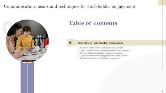 Communication Means And Techniques For Stockholder Engagement Ppt PowerPoint Presentation Complete Deck With Slides