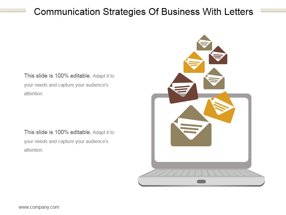 Communication Strategies Of Business With Letters Ppt PowerPoint Presentation Templates