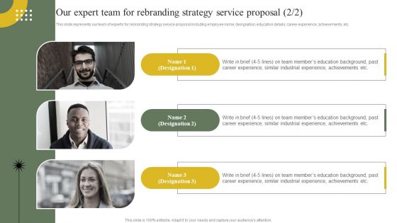 Company Advertising Solutions Our Expert Team For Rebranding Strategy Service Download PDF