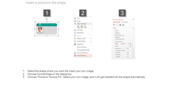 Company Employees Organizational Chart With Profiles Powerpoint Slides