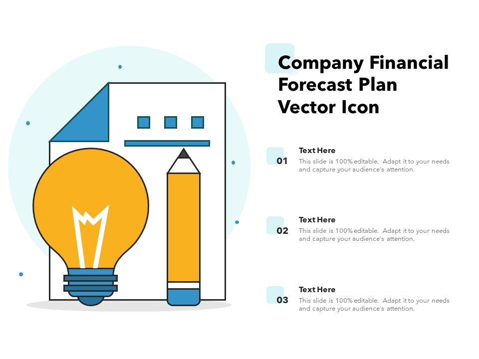 Company Financial Forecast Plan Vector Icon Ppt PowerPoint Presentation File Gallery PDF