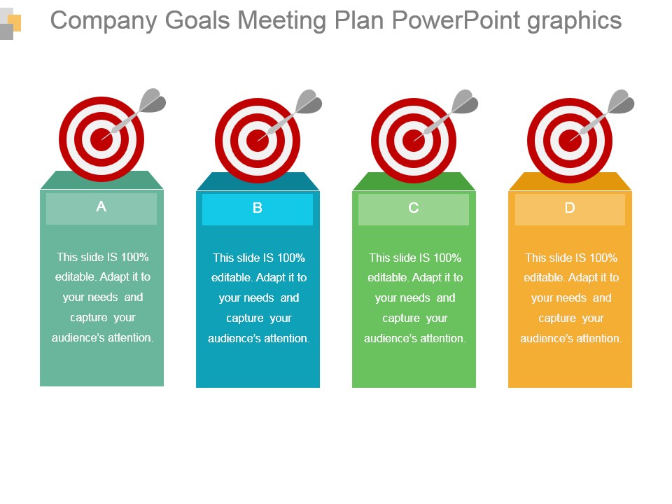 Company Goals Meeting Plan Powerpoint Graphics